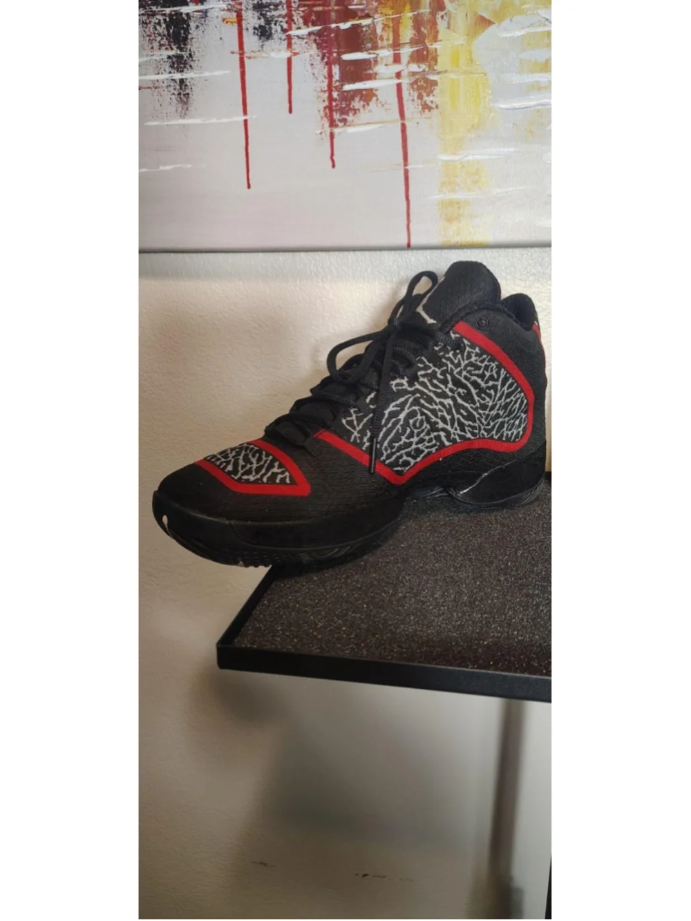 Jordan Air Jordan Shoes Mens Size 10.5 Black Red Mid Top Sneakers 695515-023